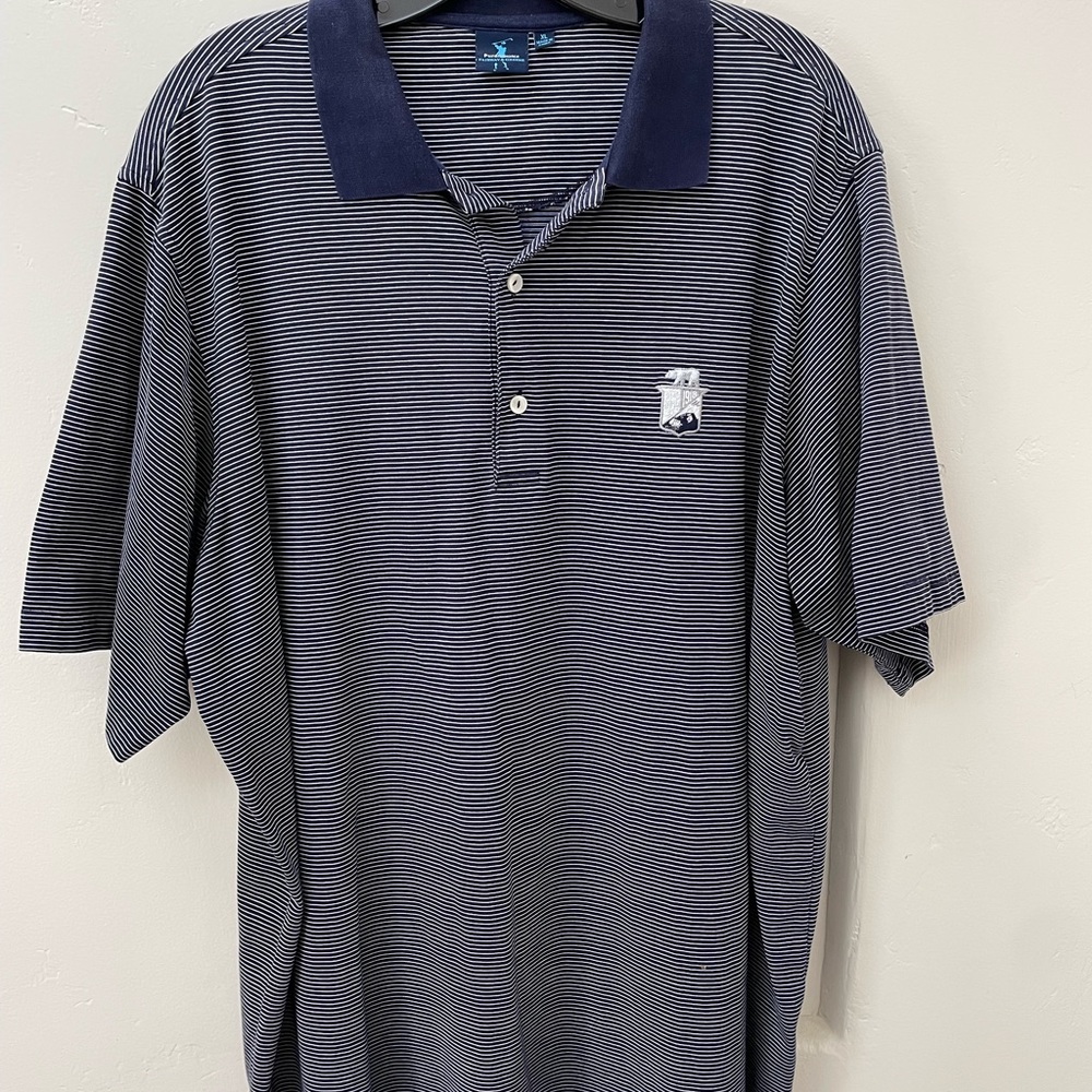 Rare California Club Fairway & Green Navy Striped Classic Golf